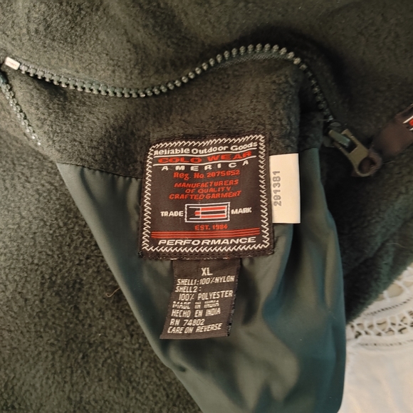 Colo Reversible Pullover 1/4 Zip up Men's Coat Sweater Size XL Navy Green - Picture 13 of 13